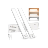 Desi BAE Rechargeable Motion Sensor Activated led Light for Wardrobe, Kitchen Under Cabinet Magnetic and batterty Operated with 3 Color Temps Wireless Stairs Light stik on led (5)