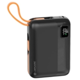 LAPCARE Rapid 10000mAh Powerbank | 22.5w PD Fast Charging | in-Built Type-C PD & iPhone Charging Cables | USB and Type C Ports | Multi Layer Protection | Ultra Compact Portable Design (Made in India)