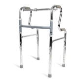 AGEasy (Max Group) Step Walker | Rising Aid, Dual Reciprocal Mode, Light Weight, Height Adjustable, Stand Assist | Sturdy Aluminium Frame Supports upto 100kg Weight | 1 Button Foldable Walker