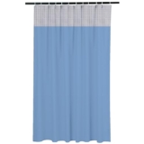 Heart Home AC Curtain | PVC Hospital Bed Curtain | Curtains for Hospital | Curtain for Bathroom | Window Blackout Curtain | Shower Curtain with 8 Rings | 7 Feet | Blue