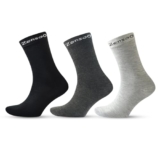ZENSOO Premium Socks for Men’s Solid Calf Crew Combed Cotton Full-Length | Perfect for Formal Official Socks Suitable for All Seasons, Soft & Odor-Free, Breathable Free Size (Black/Grey/Dark Grey)