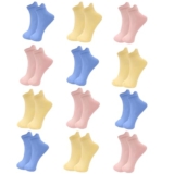 XJARVIS ® MIAMI Ankle Socks for Women And Girls || Solid Color || Cotton socks for women | Odour Free | Breathable | Soft socks Ideal for Daily Casual Wear/Gym/Office – Free Size – (PINK/BLUE/YELLOW)