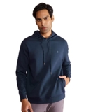 DAMENSCH Men’s Cotton Hooded Neck Hoodies (DAM-CH-ES1-MNB-L_Mid Night Blue_L)