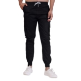 ANTICMART Joggers Cargo Pant || Cargo Pant for Man || Men Cotton Cargo Pant || Casual Cargo Cotton Pant (in, Alpha, M, Regular, Black)