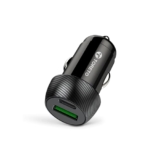 Toreto Turbo 20W Car Charger with Dual Output, Fast Charging (Type C 20W + Type A 3.0A) USB to Type-C Cable Compatible with All Smartphones(Black)