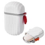 QONETIC Pack of 1 Leakproof Travel Soap Case, Waterproof Container Draining Layer,Portable for Bathroom, Camping, Gym Dish Home Bathroom Plastic with Cover Holder Outdoors Use Lid Drain Design,Multi