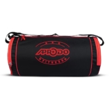 APRODO Polyester PU Coated Sports Duffle/Shoulder/Gym Bag for Men & Women, 23L (18 x 9 x 9) Inch (Black/Red)