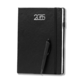 COI Black 2025 Planner | Daily Diary With Elastic Lock fOr Daily | Monthly | Yearly Planning with Pen