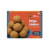 GO DESi Besan Ladoo 200 grams with Diya, Made with Pure Ghee, Diwali gifts for family and friends, Diwali gift hampers, Desi Fun Diwali Gift Hamper