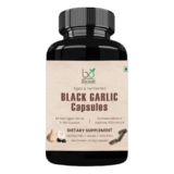 Bhumi Organic Aged and Fermented Black Garlic Capsules- 60 Veg Capsules