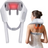 MOKRUSH Neck and Back Massager, Neck Massager with Heating, Body Massager for Body Aches and Pains Relief, Electric Wearable 5D Cervical Neck Massage Machine for Deep Tissue Neck, Back, Shoulders, Waist and Legs – 6 Month Warranty (SMALL11)