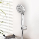 Ruhe Sigma ABS Multi Flow Hand Shower Only | 3-Spray Modes | Handheld Multi Functional Water Spray Hand Shower for Bathrom, Chrome Finish