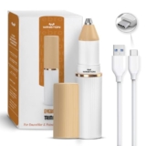 Winston Rechargeable Electric Eyebrow Trimmer for Women – 90 Min | Multi-Grooming Trimmer for Eyebrow, Upper Lips and Nose & Ear Hair with 3D Cutting Technology – 1-Year Warranty