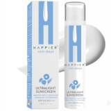 Happier Ultralight Sunscreen Gel SPF 50 PA++++ | 3-in-1 Sunscreen, Moisturizer and Serum | Sunscreen Gel For Men & Women | Lightweight, Non-Greasy, Fast Absorbing, No White Cast Sunscreen | Non-Comedogenic Sunscreen Broad Spectrum PA++++ – 50ml