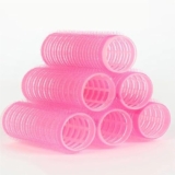 GUBB Hair Roller Curlers Medium – Set of 6 Pink Hair Curlers – Easy-to-Use Hair Rollers for Effortless Styling and Gorgeous Curls – Suitable for All Hair Types – Lightweight and Portable Hair Curling Tools for Salon-Worthy Results at Home
