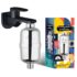 Purifit Plastic Chrome Shower And Tap Filter For Hard Water|Water Softener For Bathroom|Hard Water Filter|Reduce Hair Fall|Remove Chlorine|Black Colour