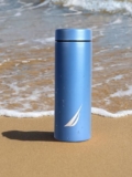 NAUTICA Sleek Insulated Travel Bottle: Thermos/Flask -1pc (Stern) | 500ml | SS Steel 24 Hours Hot & Cold Solid-Blue