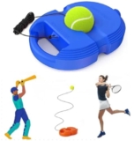 TEKCOOL Tennis Trainer (Pack of 1) Rebound Ball with String Solo Tennis Trainer Set Self Tennis Practice Ball with String Cricket Trainer Rebound Ball with Rope Fill Sand or Water (1)