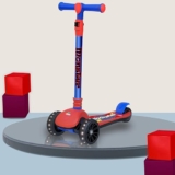 Jaspo Monster Scooter for Kids 3-12 Years,Aluminium Handle & Adjustable Height,Foldable Kick Scooter with LED Wheels,Kick Scooter-Baby Scooter Toys for 3+ Year Old Boy & Girl – Skating Scooter