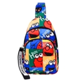 Cots and Cuddles 1pcCartoon Print Colourful Cross Body Bags for Boys and Girls Kids School, Picnic, Return Gifts, Office (1pc Crossbody Bag)