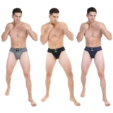 PLAYFITZ Tokyo Gym Supporter for Men, Sports Underwear for Men for Workout in Gym Stretchable Cotton, Men’s Cotton Briefs Moisture Wicking Supporter for Cricket, Running, Gym Quick Dry, (Pack of 3)