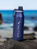 NAUTICA Stylish Triple-Layer Bottle-1pc (Fender) | 750ml | Stainless Steel 24 Hours Hot & Cold Austin Solid-denimblue