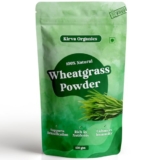 Kirva Organic Wheatgrass Powder – 150g | Superfood for Energy, Immunity & Detox | 100% Natural, Non-GMO, Vegan | Resealable Pack of 1
