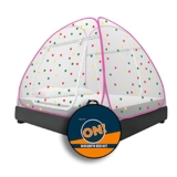 Kolar Mosquito’s Net for Double Bed [6 Feet X 6.5 Feet], Queen-Size Premium Machardani with 30 Pair of Stars, Strong and Durable, 30 GSM, Tent Type, Foldable, Corrosion Resistant