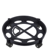 HomeWiz Easily Movable LPG Gas Cylinder Stand Trolley with Wheels – Black