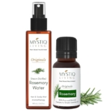 Mystiq Living Rosemary Oil, Rosemary Water- Combo (100 ML + 15 ML) | Hair Growth with Hair Mist and Essential Oil | 100% Pure & Natural