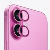 Totem VisualPro Lens Guard for iPhone 16 | 16 Plus Lens Protector | 9H Hardness | Anti Glare | High Clarity | Auto-Align Install Kit | Stick Remover | Pink
