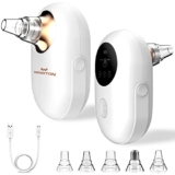 Winston Rechargeable Electric Blackhead Remover Machine for Men and Women – 60 Min Runtime | Acne, Pore Cleaner, Whitehead Remover with 5 Suction Heads for All Skin Types – 1-Year Warranty