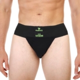 PLAYFITZ Tokyo Gym Supporter for Men, Sports Underwear for Men for Workout in Gym Stretchable Cotton, Men’s Cotton Briefs Moisture Wicking Supporter for Cricket, Running, Gym Quick Dry, L (Black)