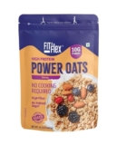 FIT & FLEX High Protein Ready To Eat Baked Honey Oats, Zero Sugar, Gluten Free & Preservative Free – As Seen on Shark Tank India – (400 g) Pack of 1