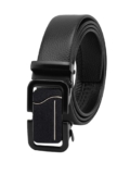 ZEVORA Men’s Casual,Formal Leather Auto Lock Buckle Belt