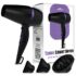 WINSTON Ionic Foldable Hair Dryer – 1200W | Compact, Foldable, and Damage-Free Drying Blow Dryer with Low Noise & Overheat Protection – 1 Year Warranty (Purple)
