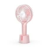 Gesto Mini Portable Usb Hand Fan or DC Fan – 3 Speed Wind Handheld Fan for Summer With 1800 mAh Battery| Rechargable Hand fan for Women| Portable Fan for Makeup,Kitchen, Indoor,Outdoor,Travel (Pink)