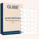 GUBB Acne Pimple Patches – 36 Pieces of Invisible Facial Stickers with 100% Hydrocolloid – Advanced Pimple Care for Face – Rapid Healing Acne Patches for Quick & Effective Blemish Reduction – Suitable for All Skin Types