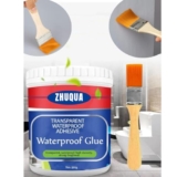 ZHUQUA Crack Seal Glue 300gm with Brush Transparent Waterproof Glue for Roof