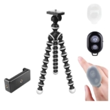 Zety Gorilla Tripod/Mini Tripod ( X25 ) 13 Inch For Smartphones With Holder and Remote (with cover) | Flexible Gorilla Tripod Stand Scalable Lock Accuracy For Mobile , DSLR & Action Cameras | Tripod For Phone and DSLR camera – Tripod Gorilla + Remote
