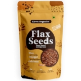 Kirva Origanics Alsi Flax Seeds 380g – Rich in Omega-3, Protein & Fiber | Raw Seeds for Eating & Hair Growth (Pack Of 1)