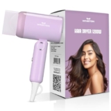 WINSTON Ionic Foldable Hair Dryer – 1200W | Compact, Foldable, and Damage-Free Drying Blow Dryer with Low Noise & Overheat Protection – 1 Year Warranty (Purple)