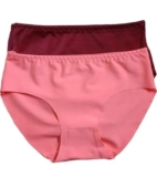 DURVUDDI Women’s Cotton Seamless Hipster Silk Panty High Waisted Stretchable and Breathable Hipster Panties Multicolour (in, Alpha, L, Regular, 2, Multicolour)