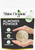 Shine Organic California Almond Flour 1 Kg | Naturally Protein-Rich, High Fiber, Low-carb | Gluten-Free | Unblanched