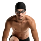 Roughhouse Swimming Goggles for Men & Women with Adjustable Strap Anti-fog UV Protection Air Tight Swim Goggles Unisex, Swimming Goggles for Adults – Black