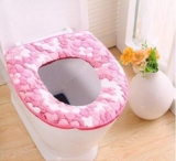 ZURATO Toilet Seat Cover Pads, Soft Thicker Warmer Washable Toilet Seat Cushion Mat Winter, Toilet Seat Lid Cover Pads (Multi Design & Colour, Medium Size: 43 x 36cm)