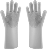 Kmils Silicone Silicon Hand Gloves For Dish Washing, Gloves For Washing Utensils, Cleaning Gloves For Kitchen, Kitchen Gloves (Multi Colour Pack Of 1)