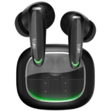 truke New Launch BTG Crystal True Wireless in Ear Earbuds, Dual Pairing Ear Buds, Spatial Audio, 40ms Low Latency Game Mode, 68H Playtime Fast Charge, HiFi DSP Sound, 4Mics ENC 13mm Driver, 5.4-Black