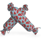 Kradyl Kroft Microfibre Set of 2 Baby Side Pillows | Baby Bolster Pillows | 100% Cotton Removable Covers | 36 X 14 Cms (Watermelon Love)