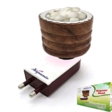 SIGNAMIO® Kapoor Kapur Dani Camphor Karpuram Bakhoor Oud Aroma Oil Diffuser Incense Dhoop Burner Electrical Stand Machine for Home Fragrance Room Freshener -DN-2